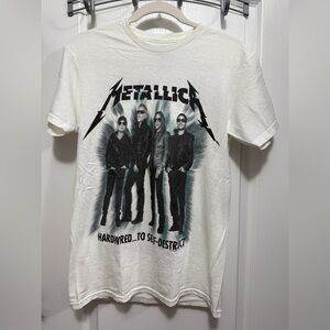 2017 METALLICA "Hardwired ... To Self-Destruct" Concert Tour T-Shirt Small White